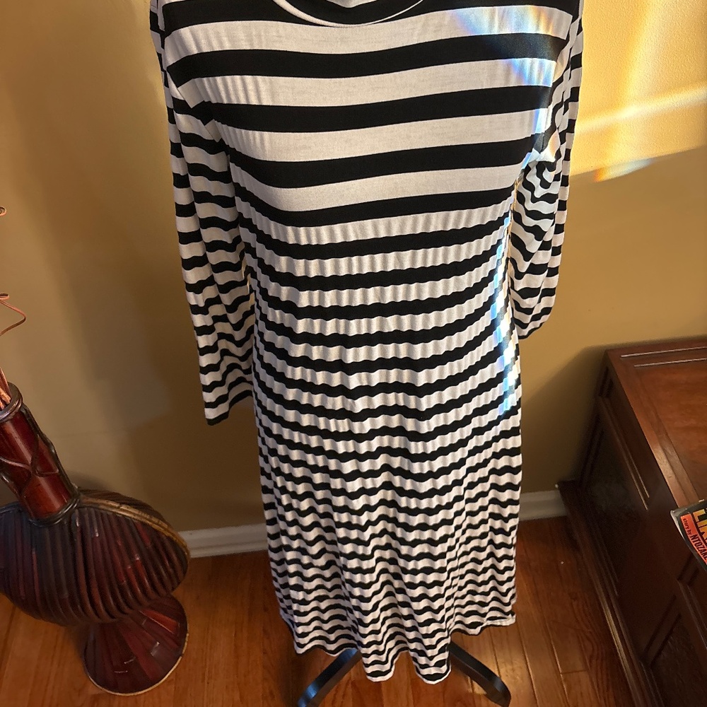 Striped stretchy dress